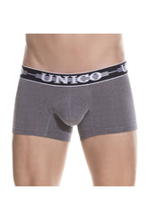 Unico 1802010011194 Boxershorts, einfarbig, grau